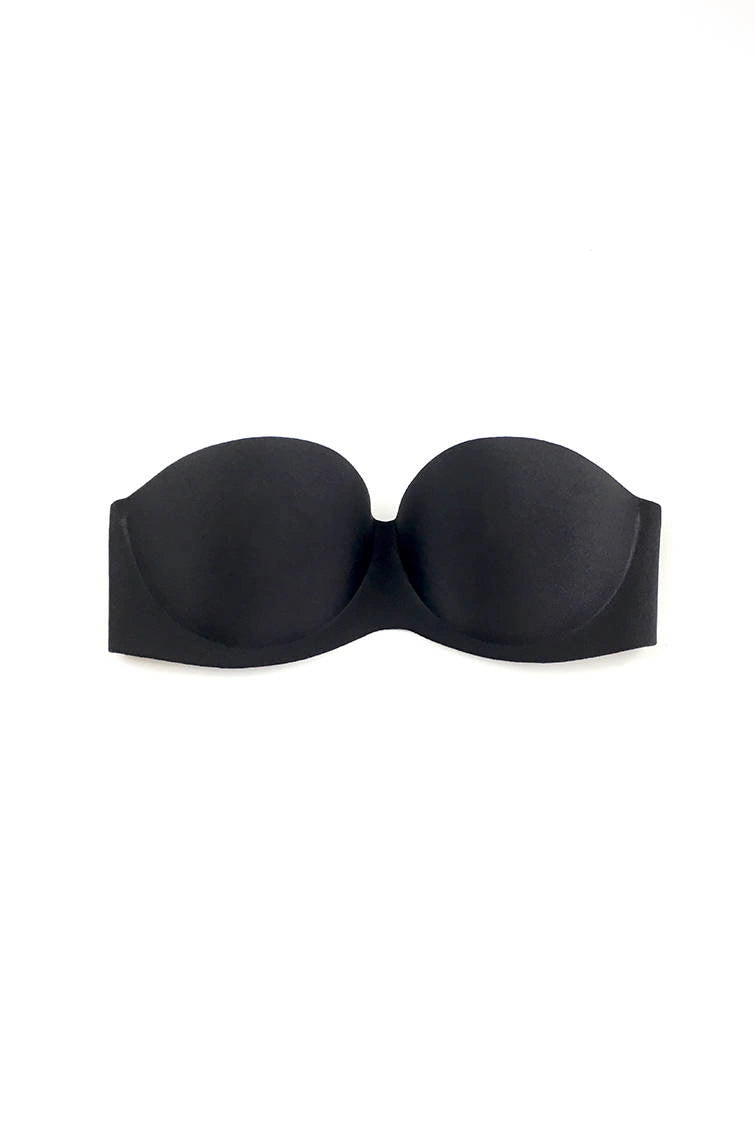 Black strapless self-adhesive bra with interchangeable back (Discount Group B) | Gorteks | MySalvio