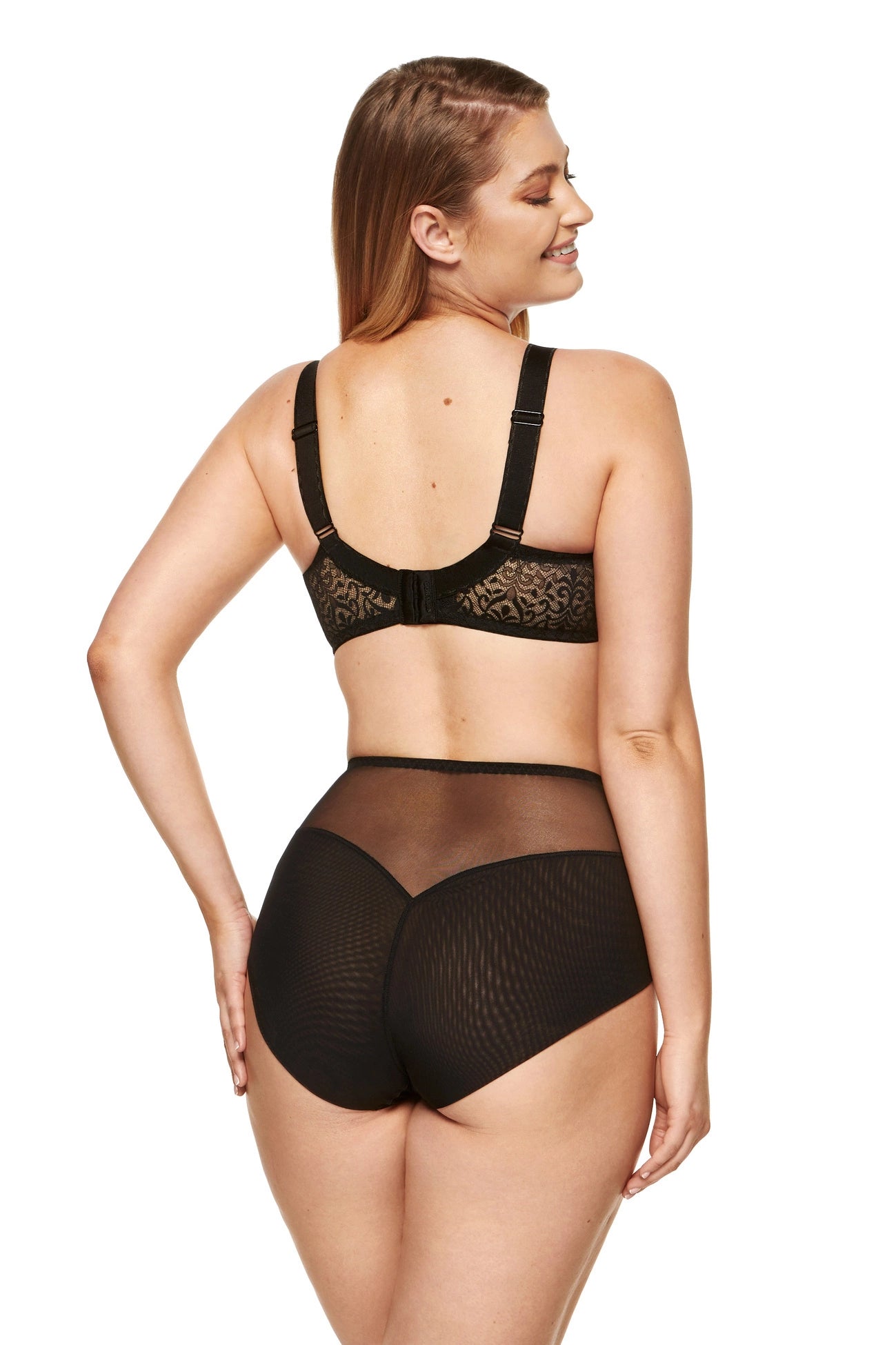 Gabi black high-waisted lace briefs (Discount Group B) | Gorteks | MySalvio