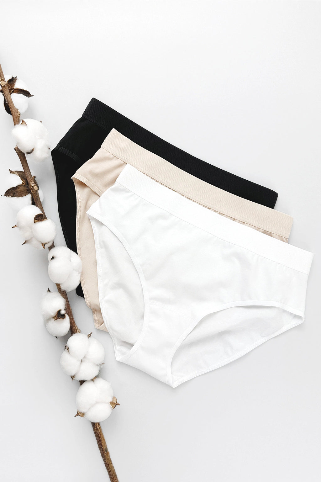 Alana beige cotton briefs (3-pack) (Discount Group A) | Gorteks | MySalvio