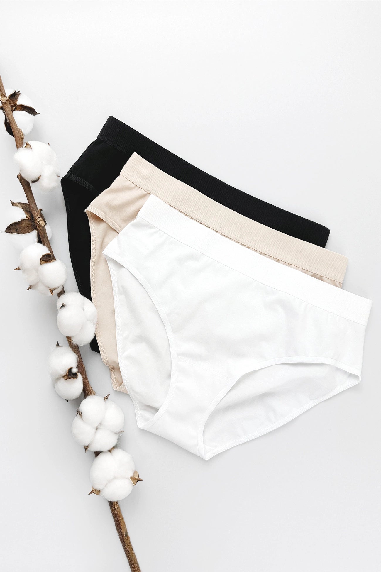 Alana beige cotton briefs (3-pack) (Discount Group A) | Gorteks | MySalvio