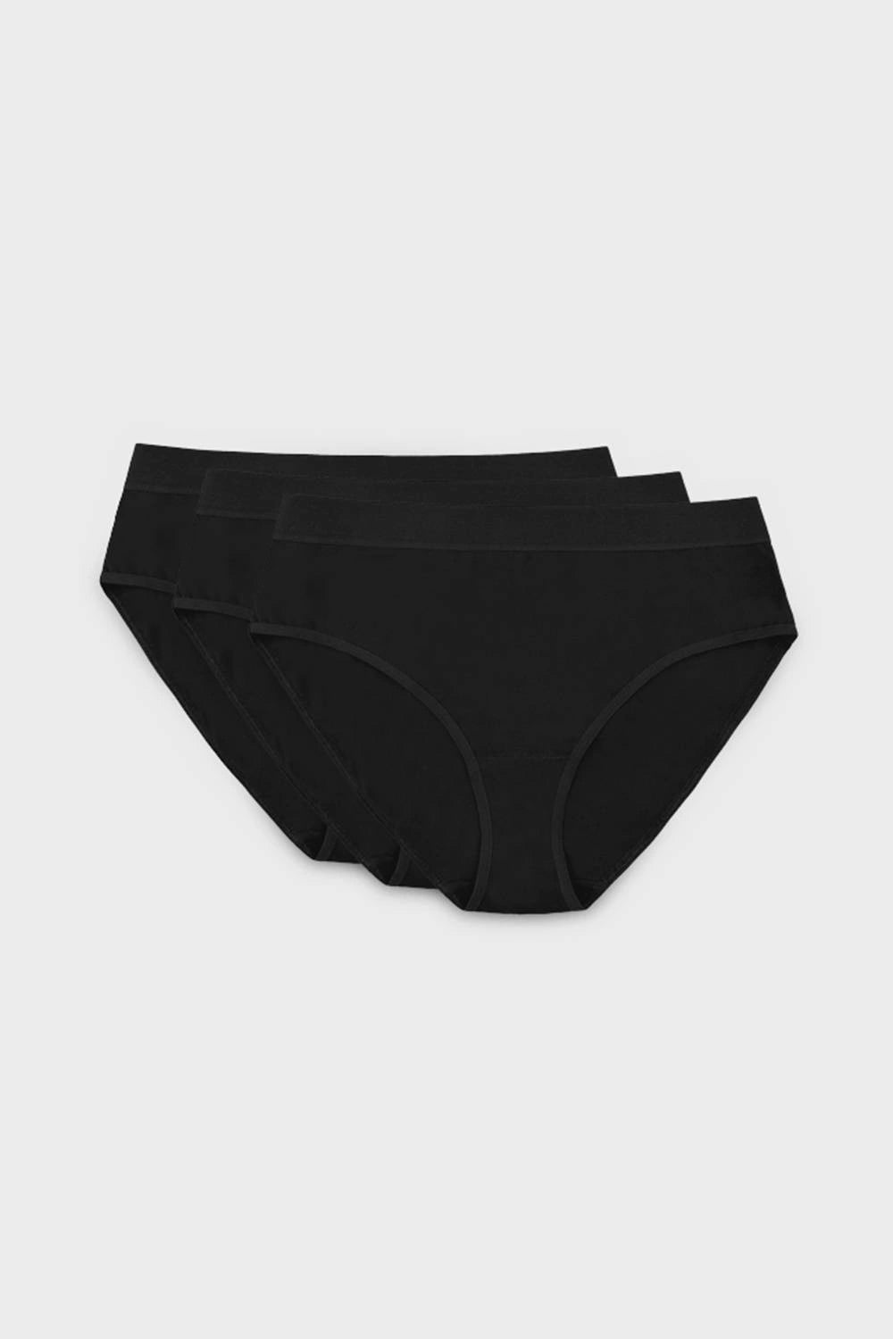 Alana black cotton briefs 3-pack (Discount Group A) | Gorteks | MySalvio