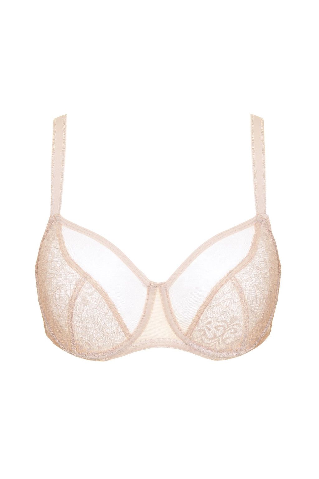 Gabi beżowy biustonosz miękki koronkowy plus size (Grupa rabatowa A) | Gorteks | MySalvio