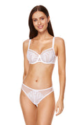 Angel white embroidered thongs (Discount Group B) | Gorteks | MySalvio