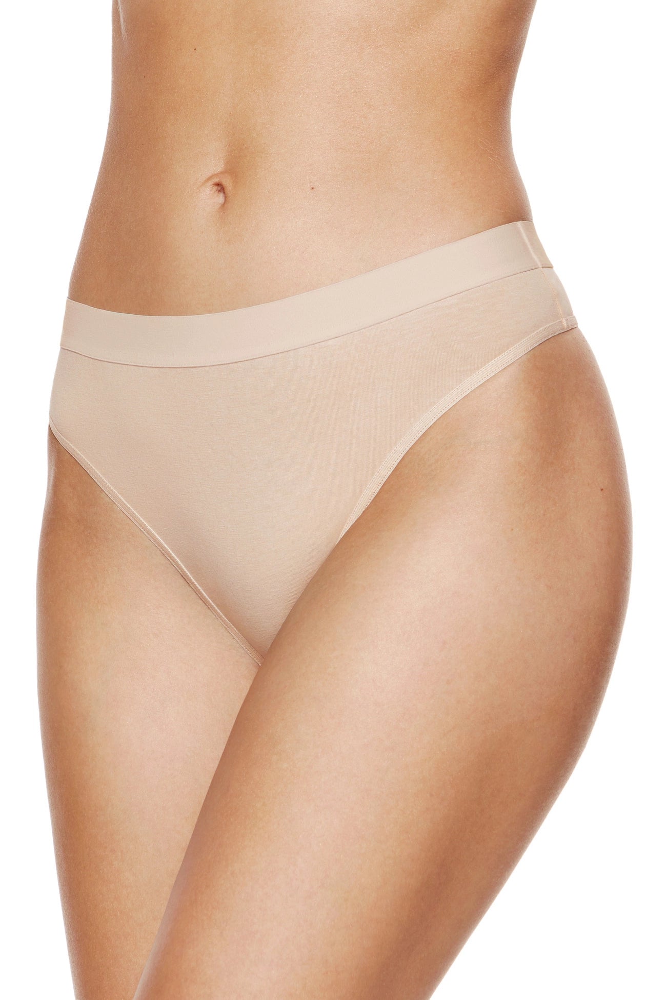 Alana sand-colored cotton thongs 3-pack (Discount Group A) | Gorteks | MySalvio