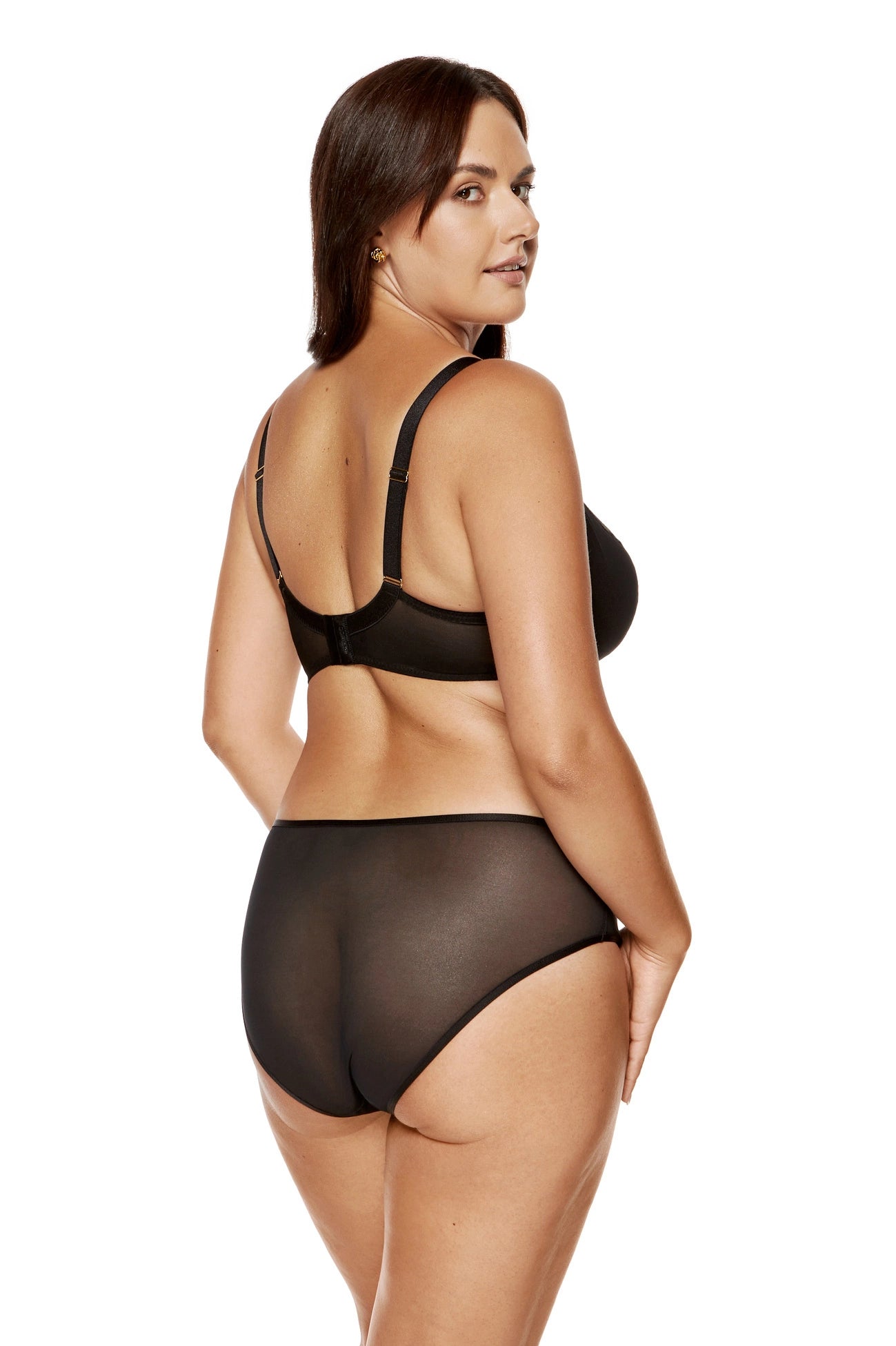 Madame semi-padded bra with embroidery black (Discount Group A) | Gorteks | MySalvio