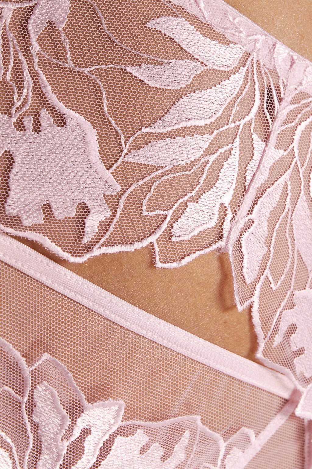Coco garter belt with embroidery pink (Discount Group B) | Gorteks | MySalvio