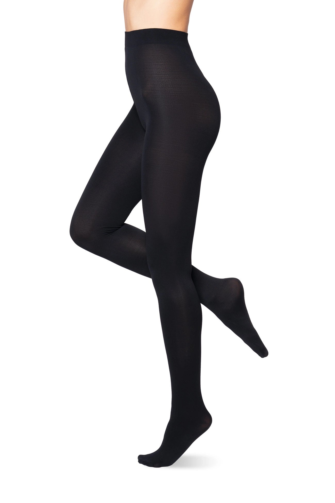 Warm opaque black tights 60 DEN (Discount Group B) | Gorteks | MySalvio