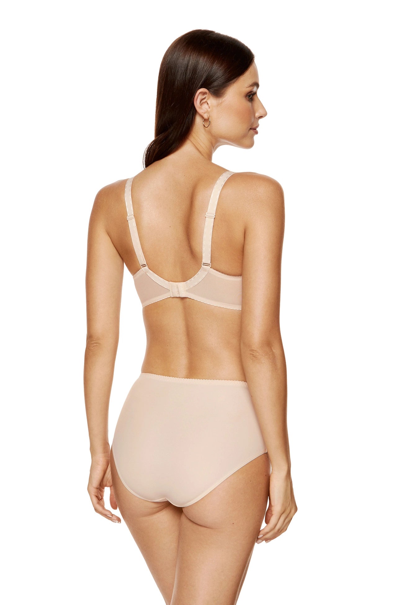 Egerie semi-padded bra with embroidery beige (Discount Group A) | Gorteks | MySalvio