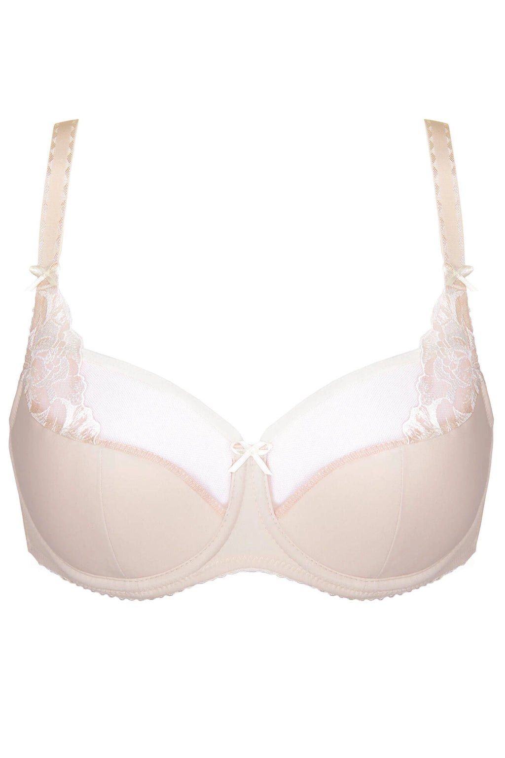 Egerie semi-padded bra with embroidery beige (Discount Group A) | Gorteks | MySalvio