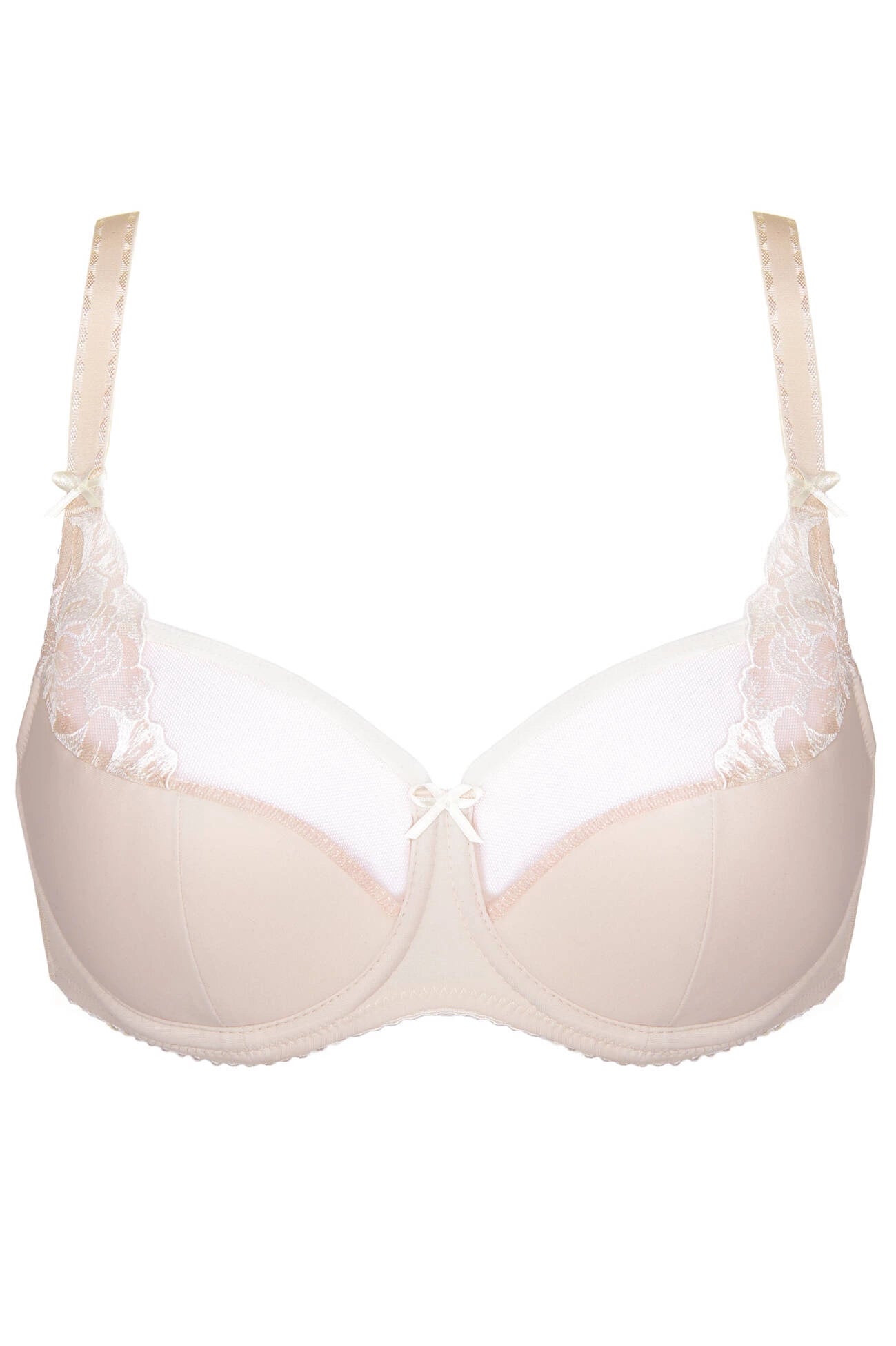 Egerie semi-padded bra with embroidery beige (Discount Group A) | Gorteks | MySalvio