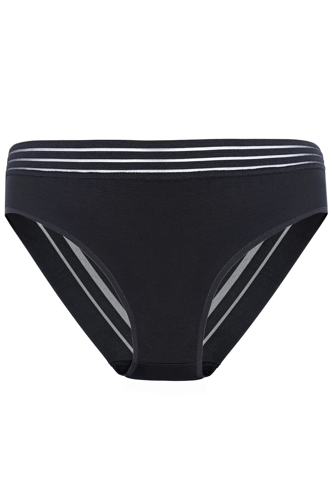 Mela black cotton briefs with lace back (3-pack) (Discount Group B) | Gorteks | MySalvio