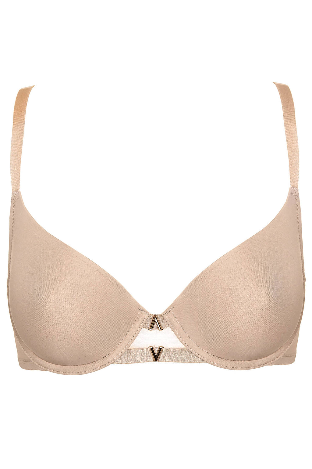 Carolina padded smooth bra (beige) (Discount Group B) | Gorteks | MySalvio