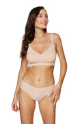 Ally beige soft bra with removable pads (Discount Group A) | Gorteks | MySalvio