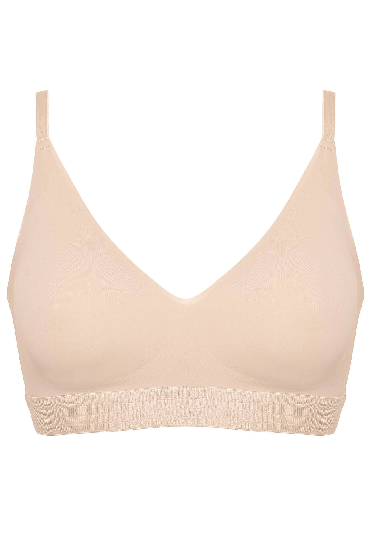 Rocky beige soft bra with removable pads (Discount Group A) | Gorteks | MySalvio