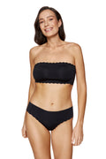 Lucky black strapless top with removable pads (Discount Group A) | Gorteks | MySalvio