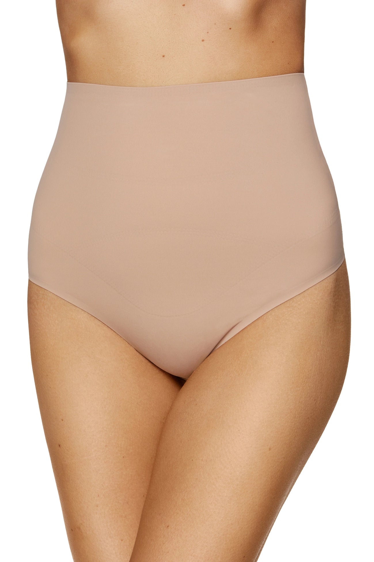 Maria beige high-waisted shaping thong (Discount Group A) | Gorteks | MySalvio