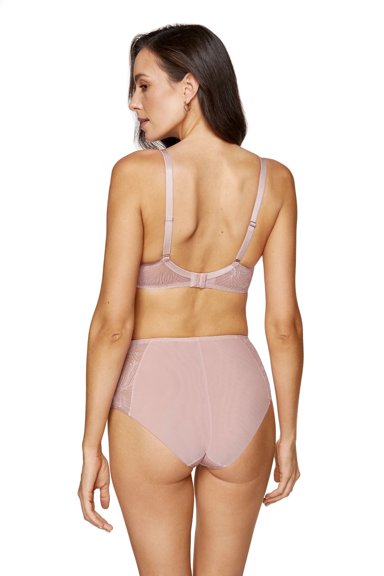 Cate high-waisted lace briefs (pink) (Discount Group B) | Gorteks | MySalvio