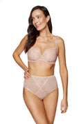 Cate beige high-waisted lace briefs (Discount Group B) | Gorteks | MySalvio