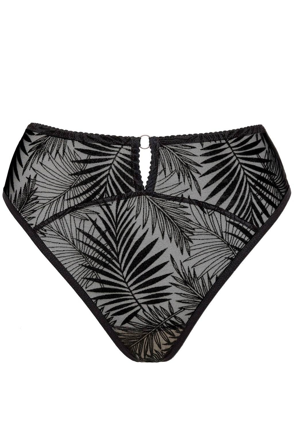 Mare thong with palm pattern black (Discount Group B) | Gorteks | MySalvio