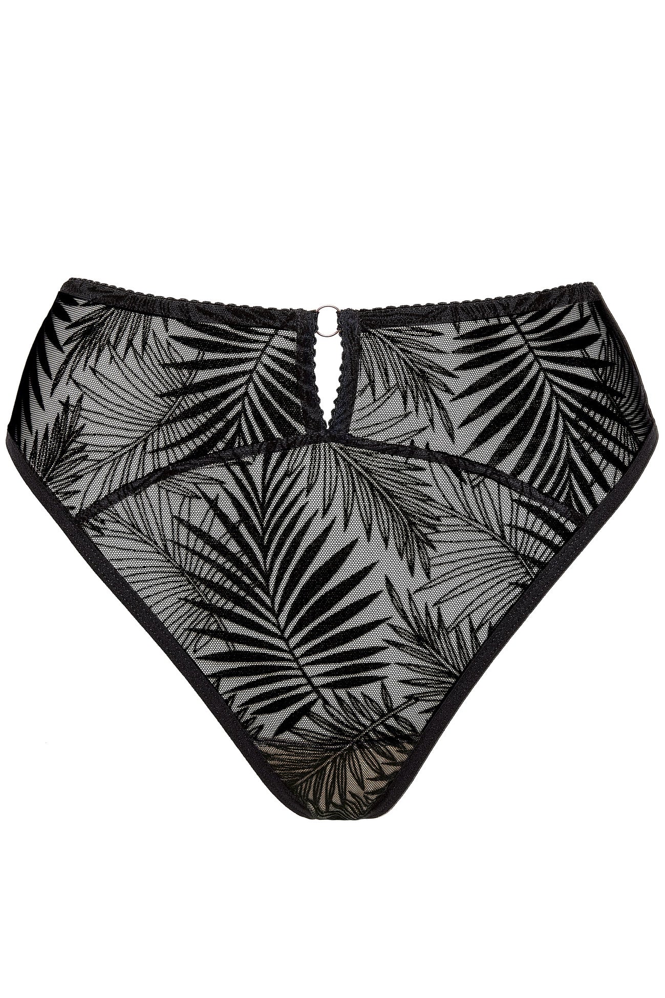 Mare thong with palm pattern black (Discount Group B) | Gorteks | MySalvio