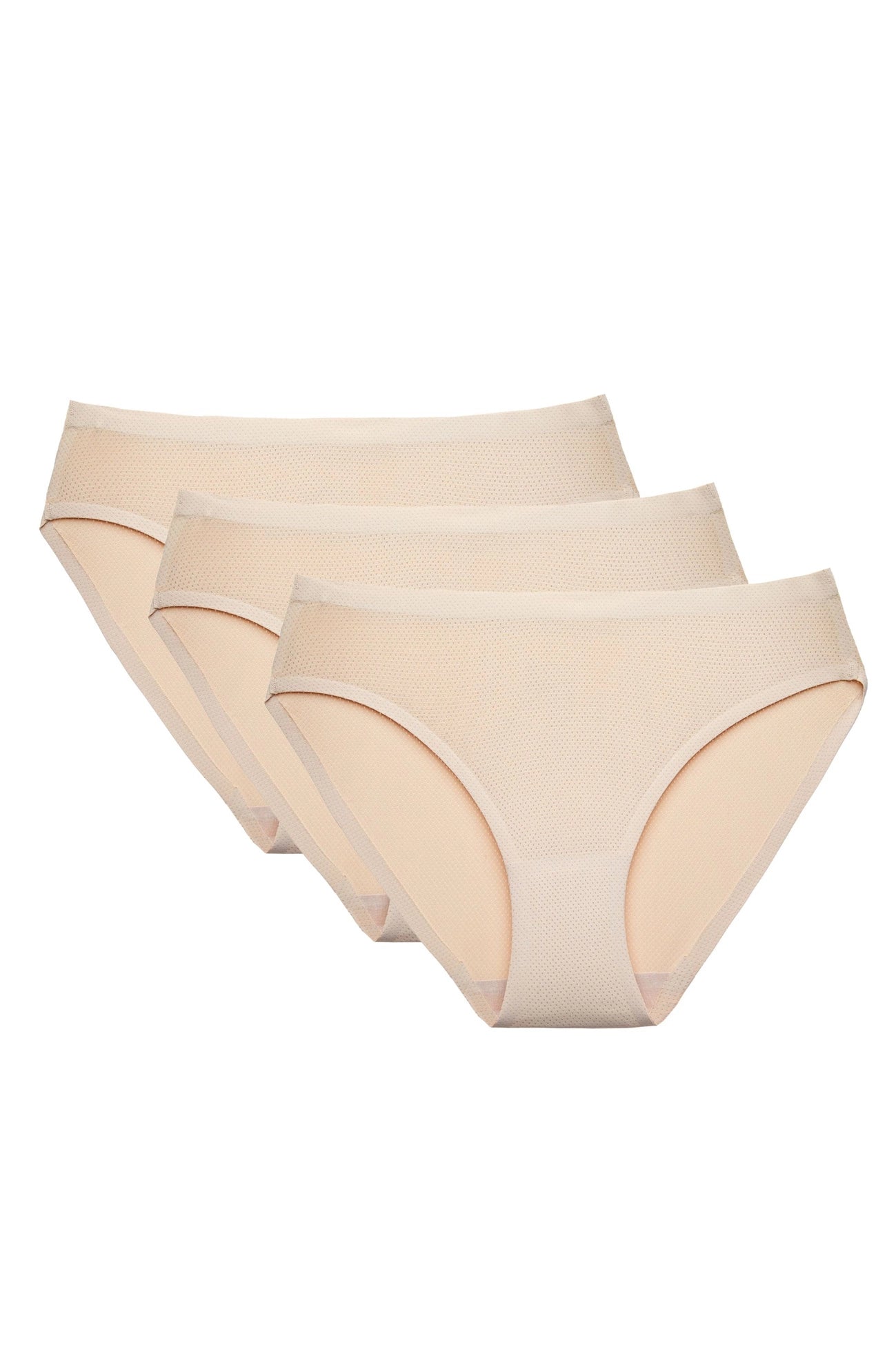 Milly seamless breathable briefs 3-pack (beige) (Discount Group A) | Gorteks | MySalvio