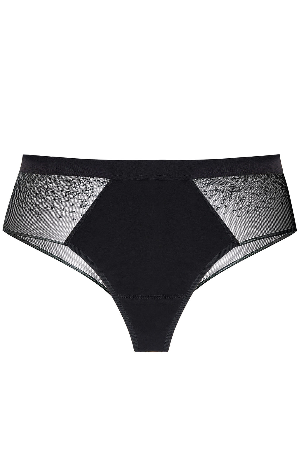 Hela cotton black brazilian style briefs with lace back 3-pack (Discount Group A) | Gorteks | MySalvio