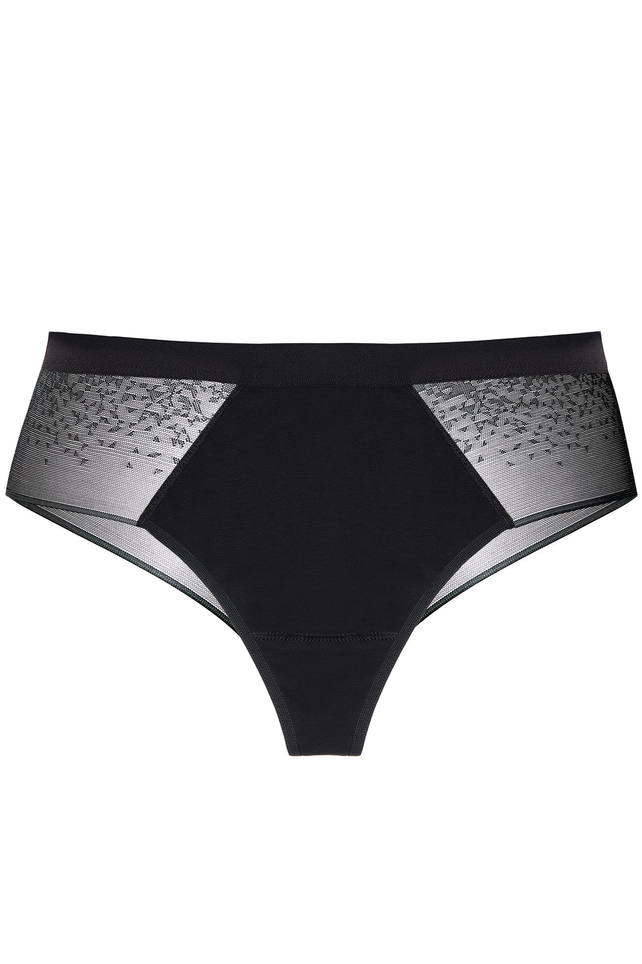 Hela cotton black brazilian style briefs with lace back 3-pack (Discount Group A) | Gorteks | MySalvio