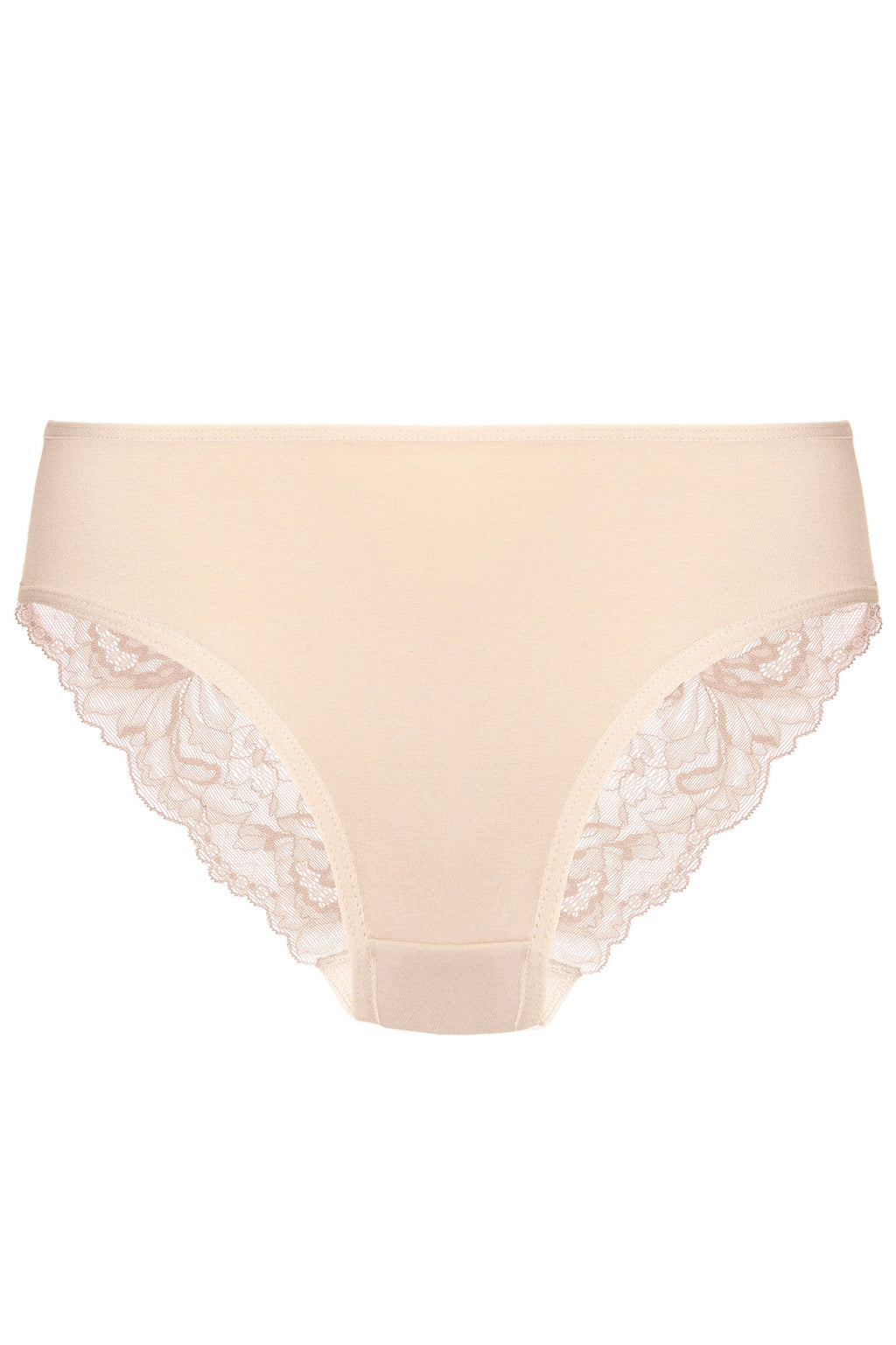 Eliza cotton briefs with lace back 3-pack (beige) (Discount Group A) | Gorteks | MySalvio