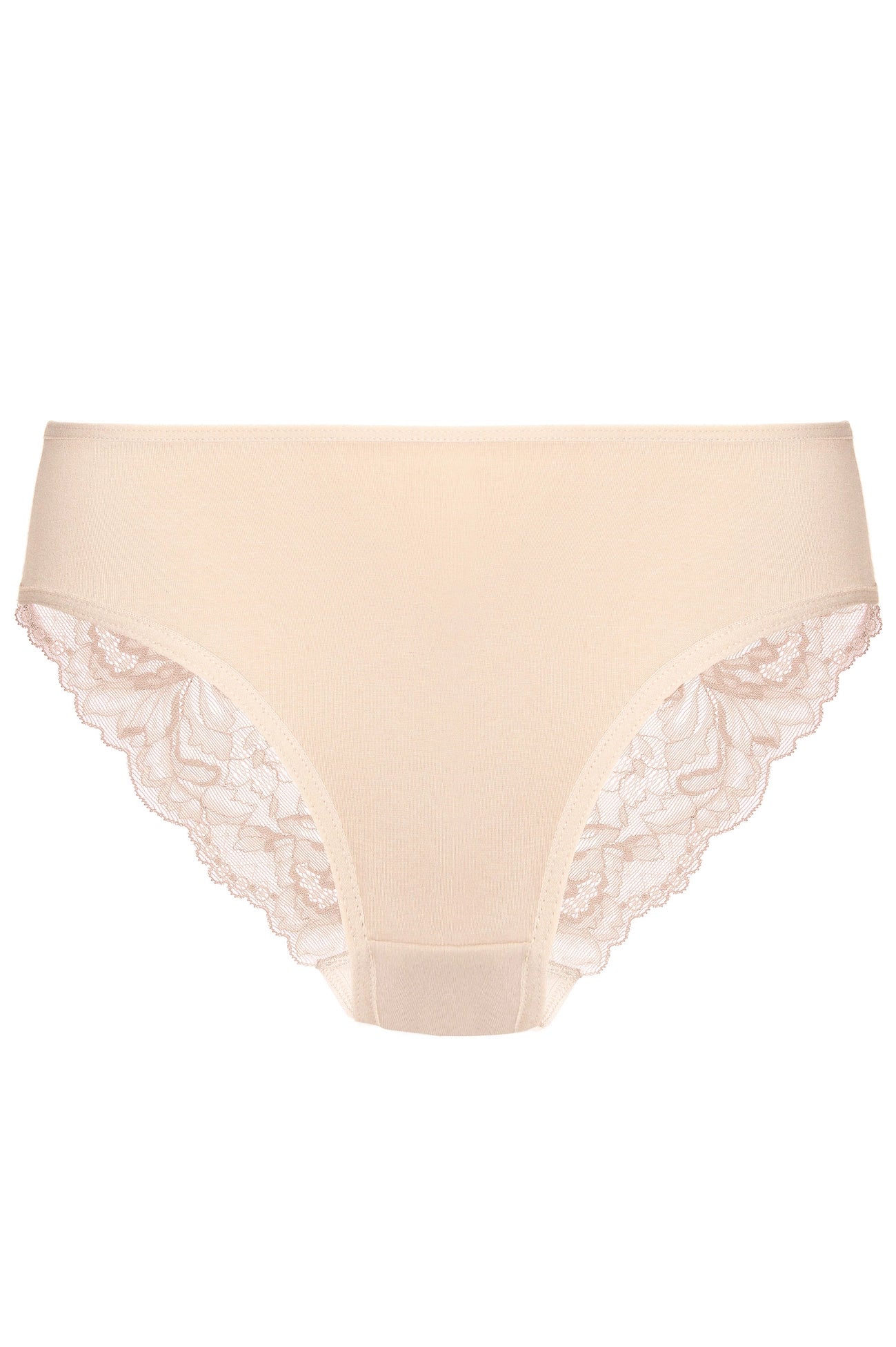 Eliza cotton briefs with lace back 3-pack (beige) (Discount Group A) | Gorteks | MySalvio