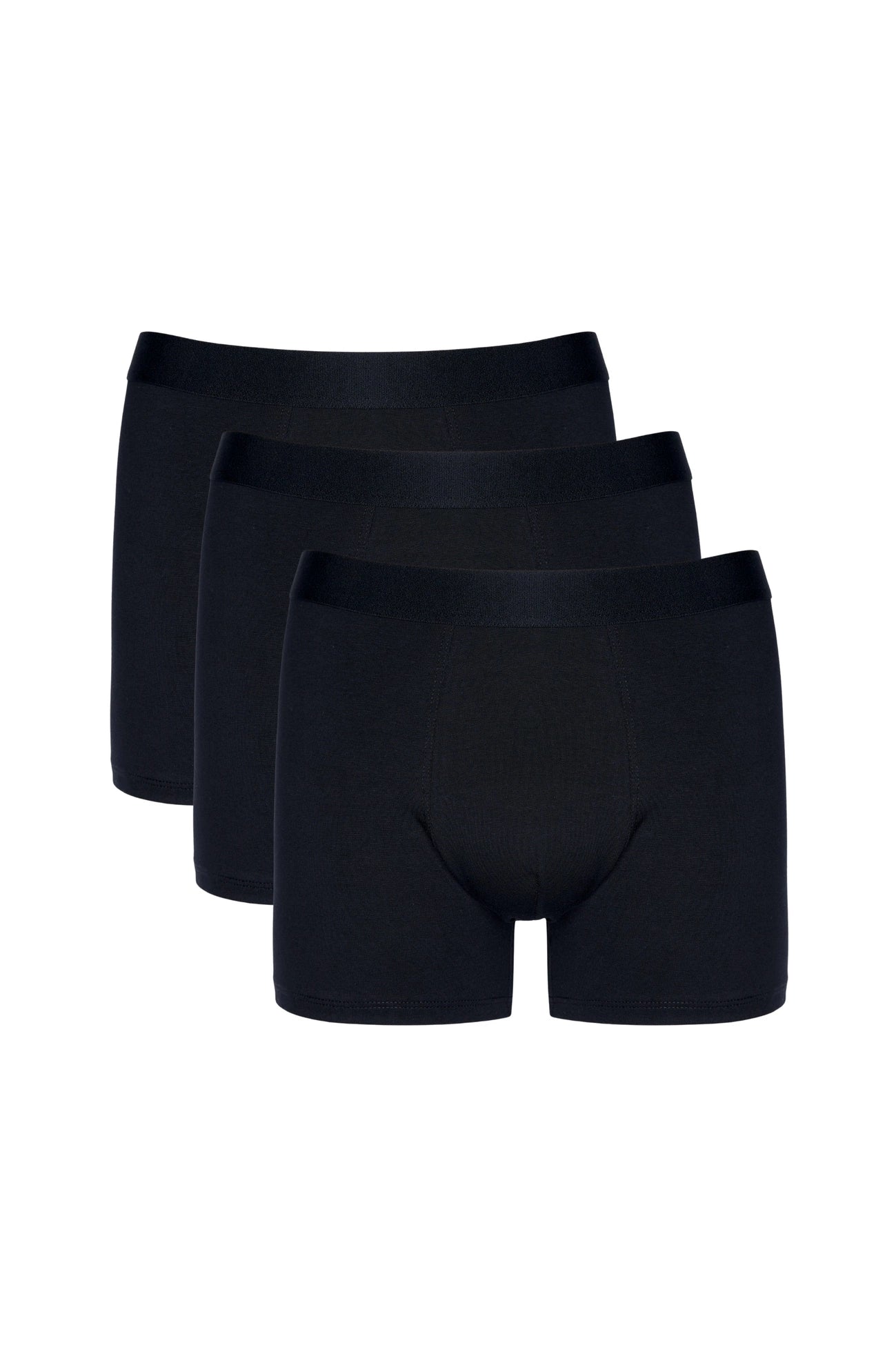 Basic men's cotton boxers (black 3-pack) (Discount Group A) | Gorteks | MySalvio