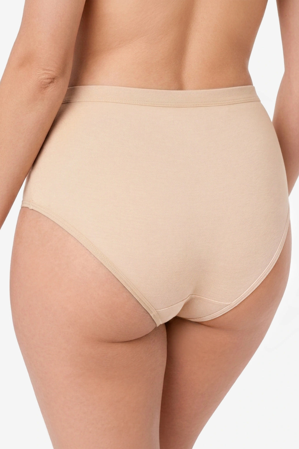 Sara High-Waist Cotton Briefs (Beige 3-Pack) (Discount Group B) | Gorteks | MySalvio