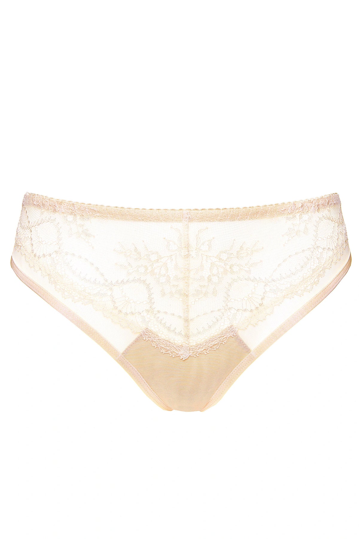 Beige Lace Thong Sophie | Gorteks | MySalvio