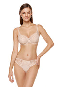 Eclipse Semi-Padded Lace Bra (Beige) (Discount Group A) | Gorteks | MySalvio