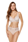 Amelia Semi-Padded Lace Bra (Beige) (Discount Group A) | Gorteks | MySalvio