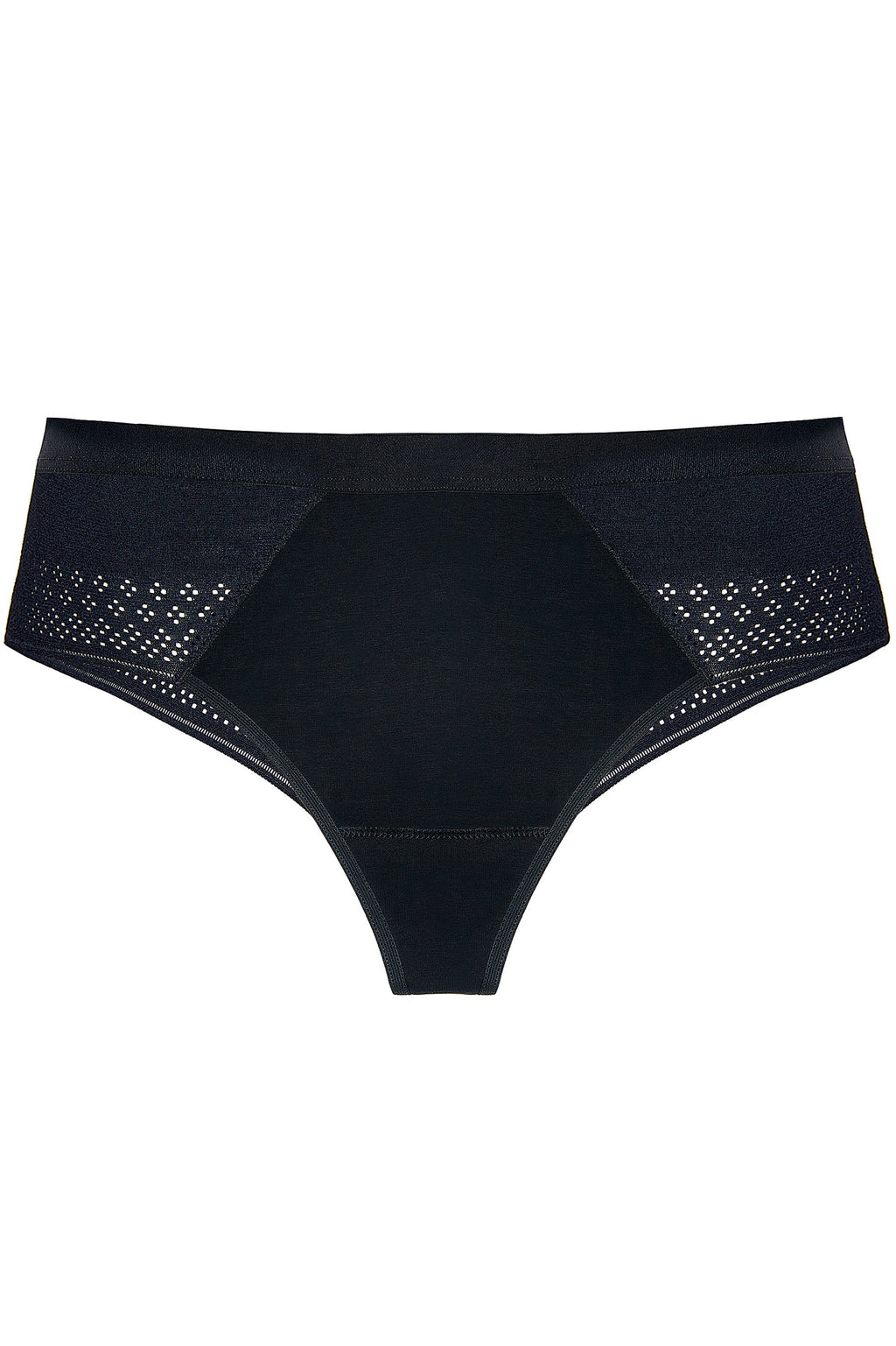Olga Cotton Thong with Lace black (Discount Group A) (3-Pack) | Gorteks | MySalvio
