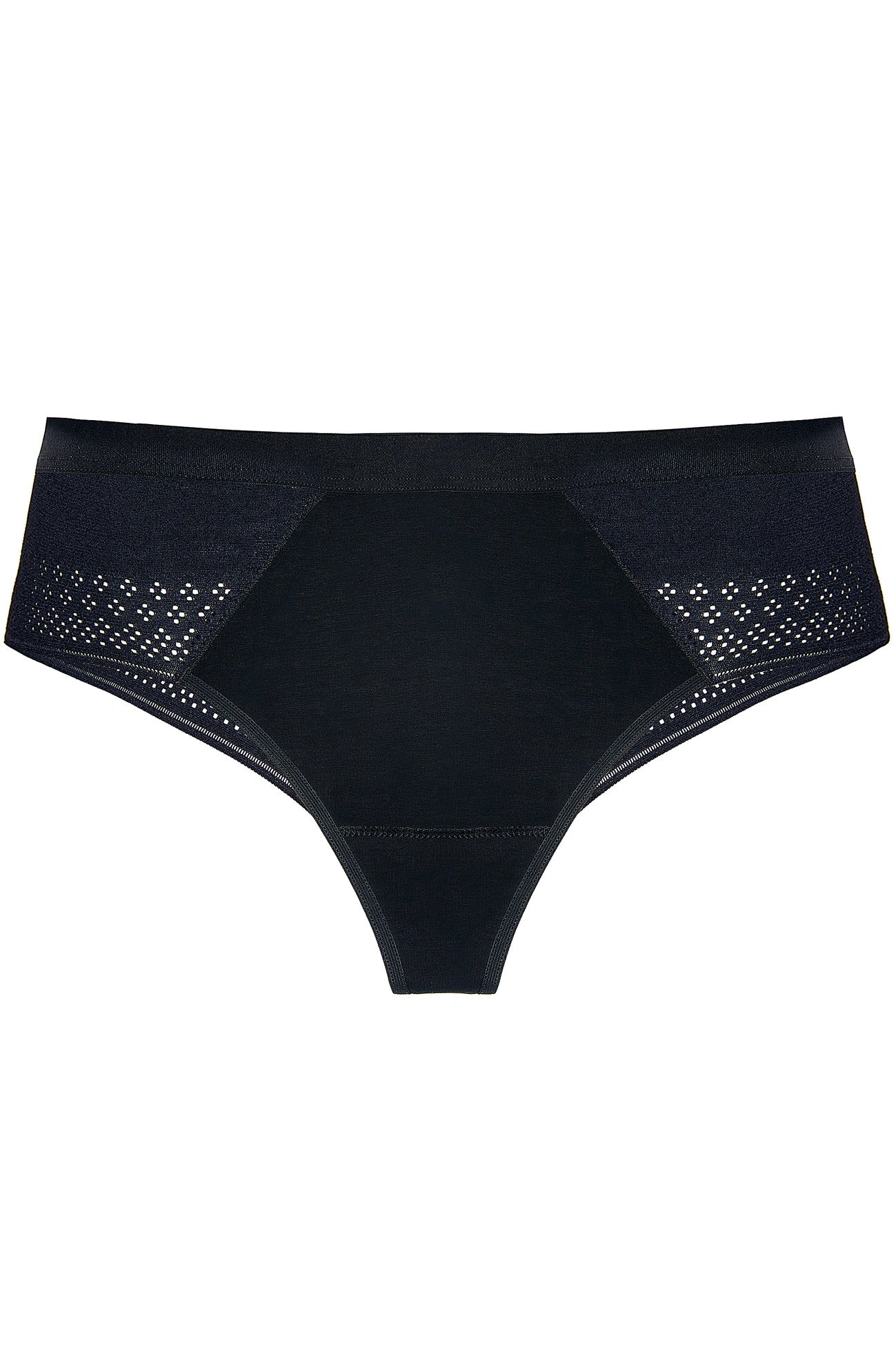 Olga Cotton Thong with Lace black (Discount Group A) (3-Pack) | Gorteks | MySalvio