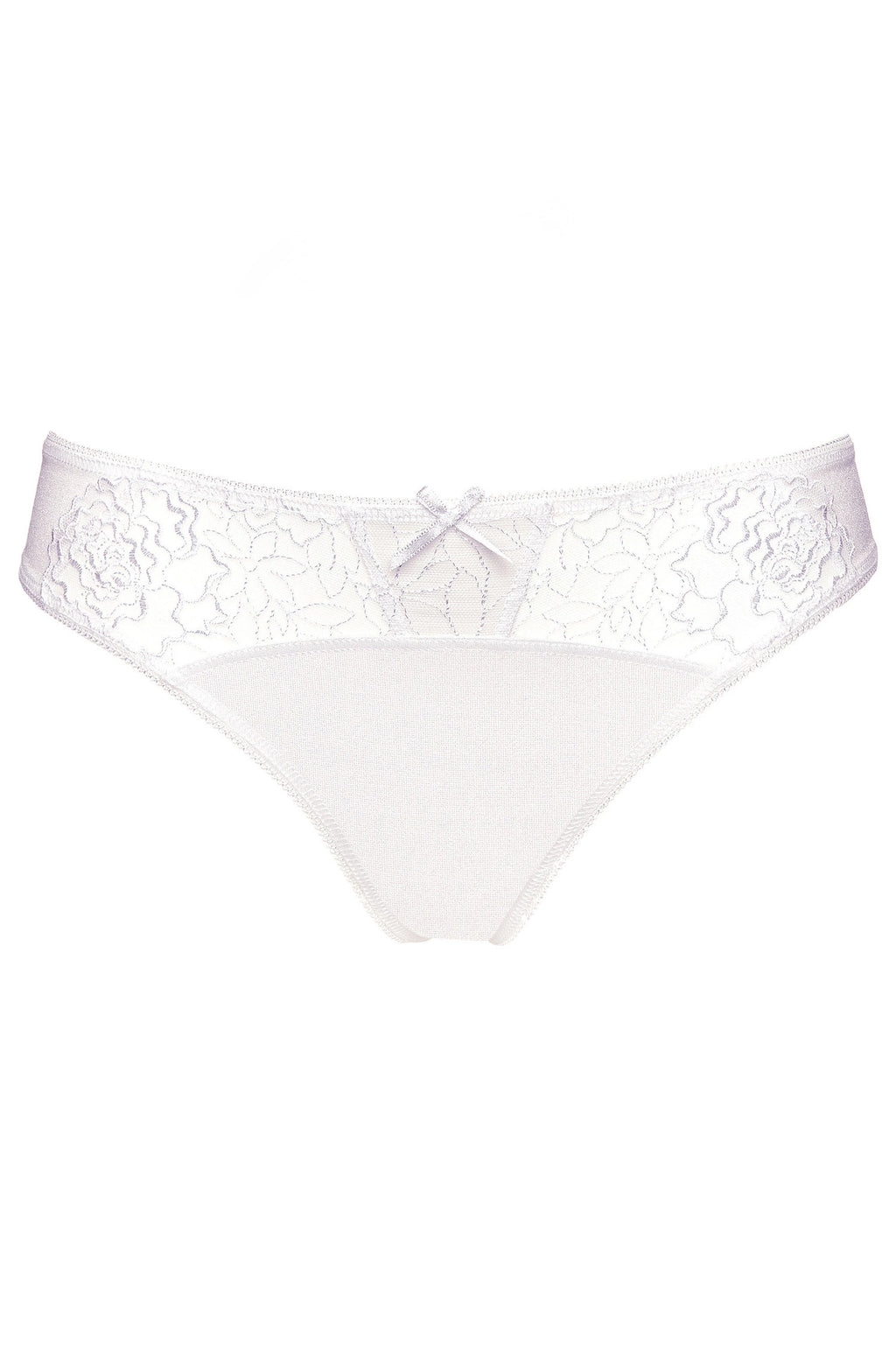 White Pamela thong with embroidery (Discount Group C) | Gorteks | MySalvio