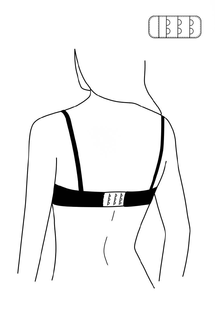 2-row bra band extender beige (Discount Group C) | Gorteks | MySalvio