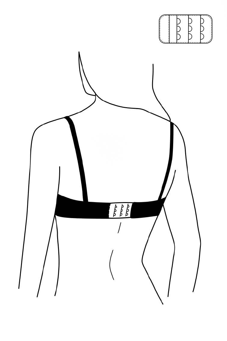 3-row bra extender (beige) (Discount Group C) | Gorteks | MySalvio